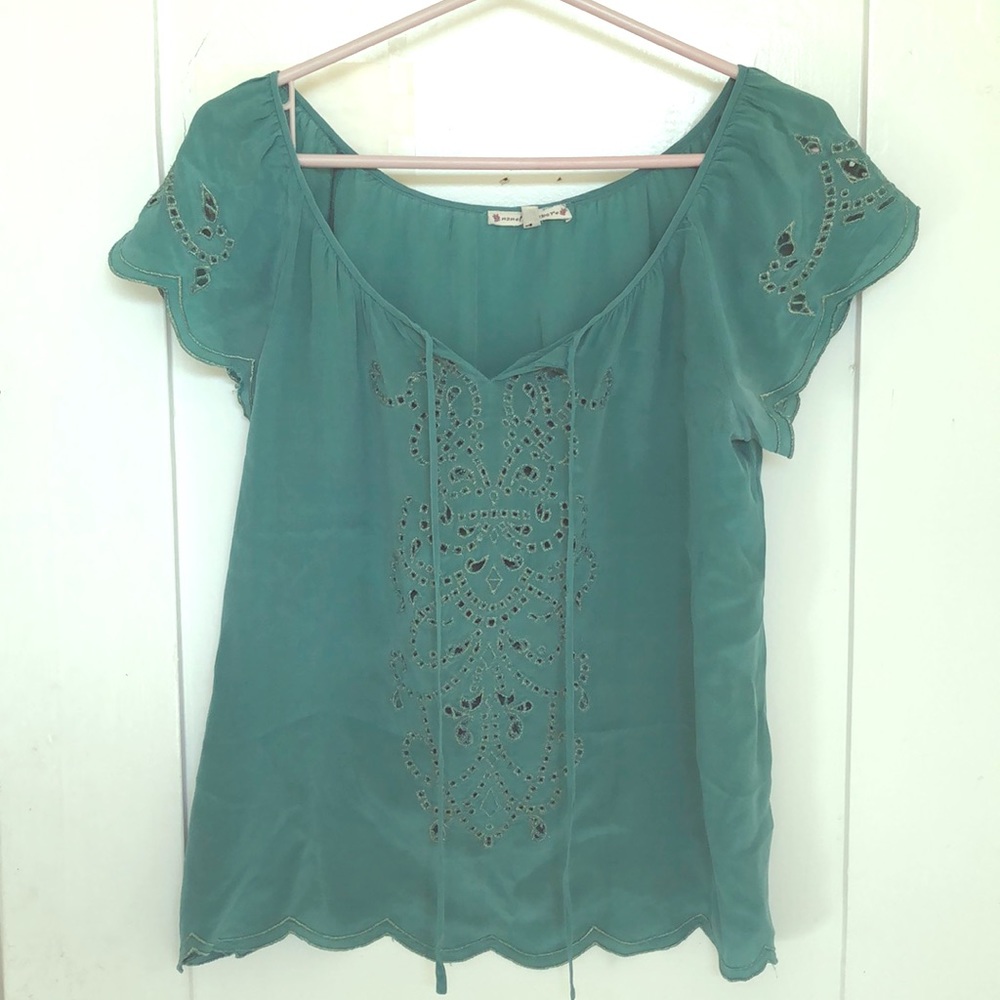 Silk Peasant Blouse